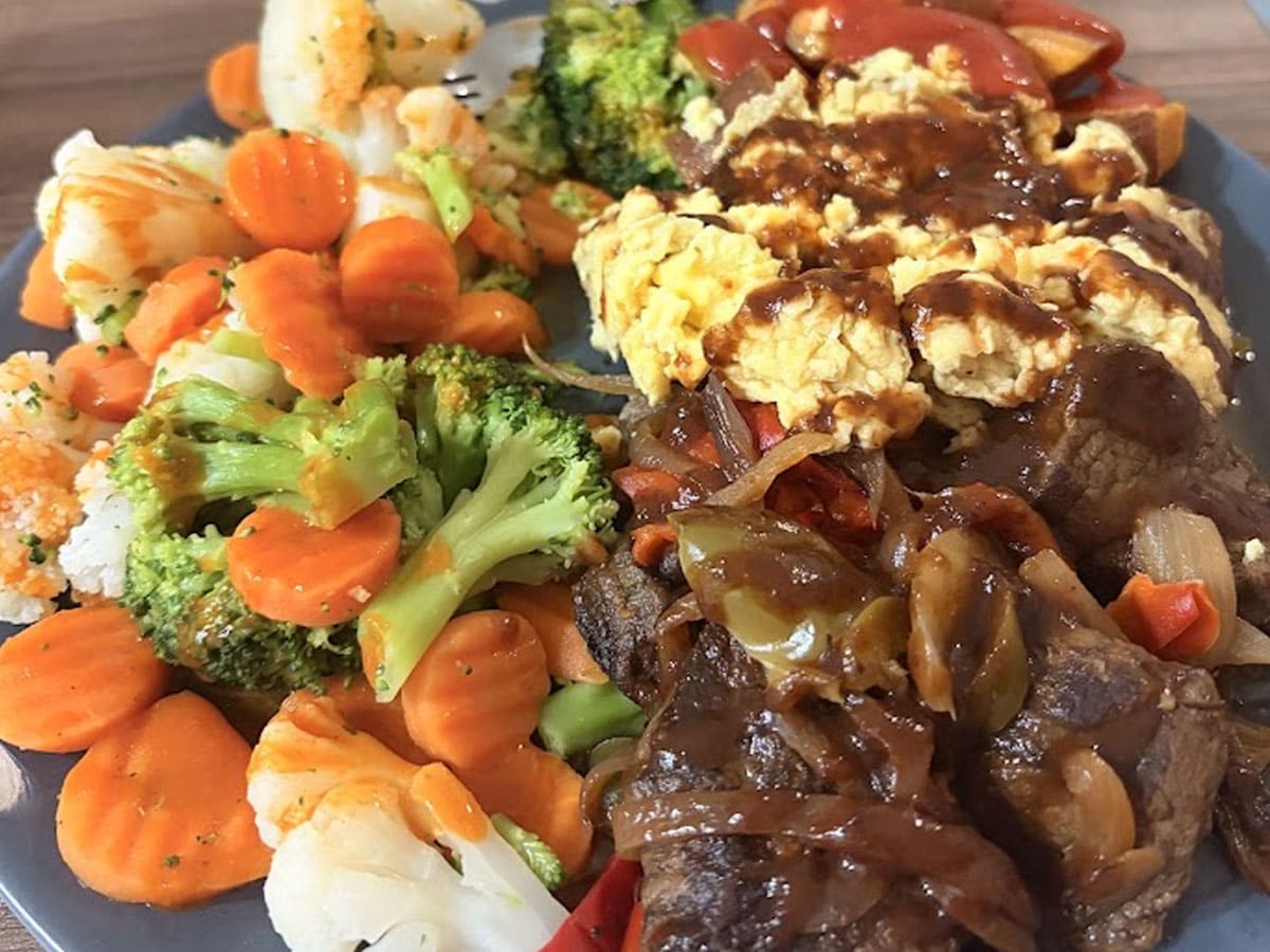 High protein plate